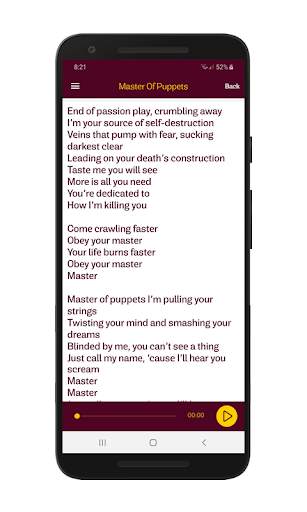 Metallica Modern Music Library (Unofficial) screenshot 4