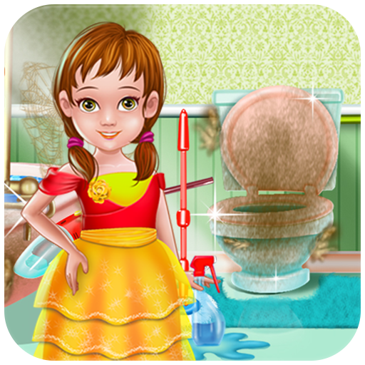 Bathroom Cleaning and Washing Time icon