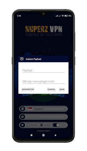 Superz VPN - Free SSH/SSL/HTTP Tunnel VPN screenshot 4