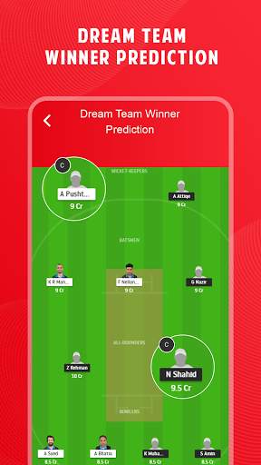 Dream Team 11 - Cricket Prediction & Live Score screenshot 3