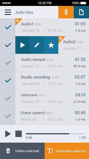 GoTranscript - Voice recorder screenshot 2