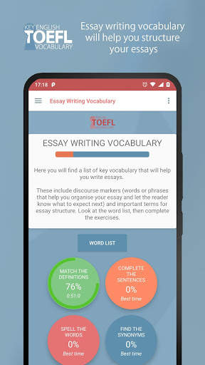 Key English | TOEFL Vocabulary screenshot 8