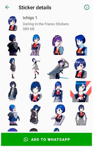Darling in the Franxx Stickers for WhatsApp screenshot 6