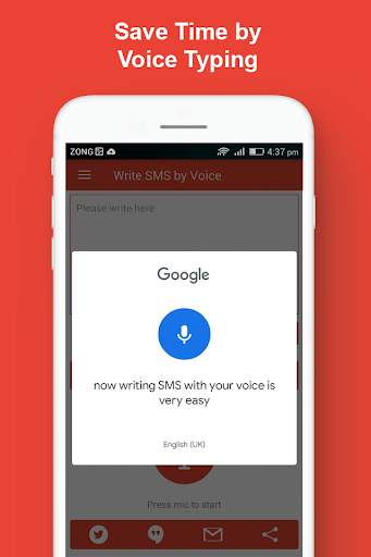 Write SMS by Voice Keyboard : Audio to Text Typing screenshot 2