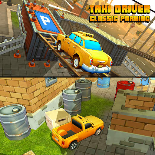 Real taxi driving game : Classic car parking arena screenshot 26