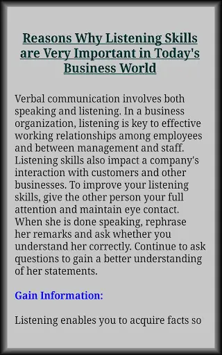 Listening Skills 12 تصوير الشاشة