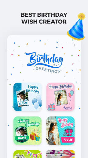 Birthday Greeting Photo Frame - WishJoy screenshot 3