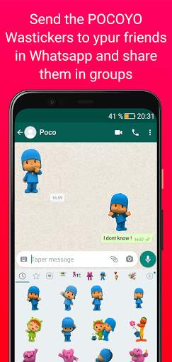 Pocoyo Stickers For WhatsApp | Cartoon WAStickers screenshot 5