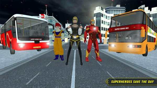 City Bus Driving: Superheroes Transport Simulator screenshot 2