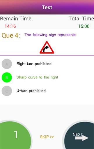 RTO Driving Licence Test screenshot 4