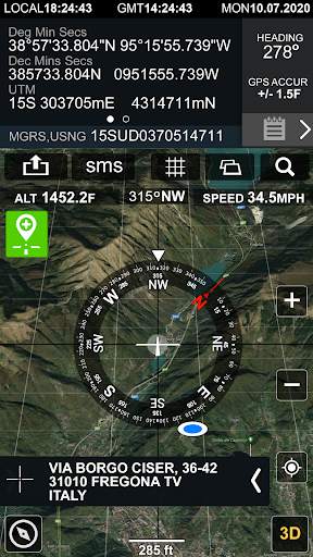 Digital Compas, Gps Status, Sensor information screenshot 2