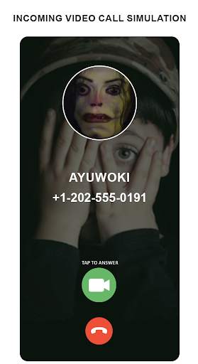 ayuwoki fake call simulator screenshot 1