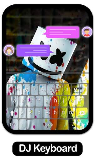 DJ Purple Keyboard for iPhone 11 screenshot 2