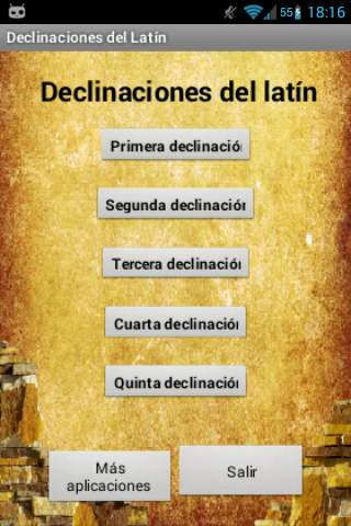 Declinaciones de Latín screenshot 1