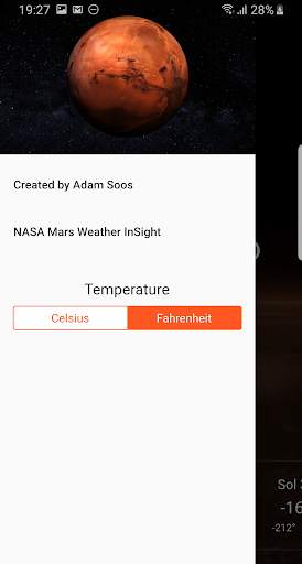 Mars Weather Report screenshot 2