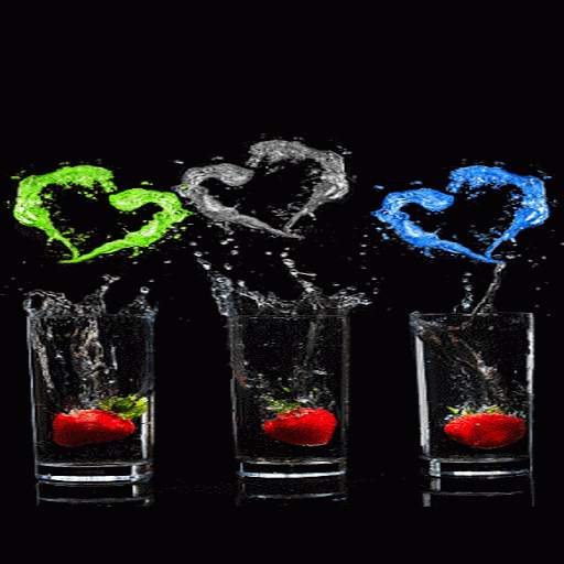Strawberry Hearts Live Wallpaper 3