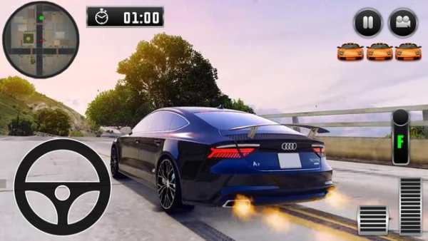 City Driving Audi Car Simulator screenshot 1