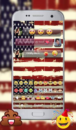 American GO Keyboard theme screenshot 3