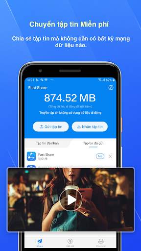 Fast Share - Chuyển file và lướt web free screenshot 1