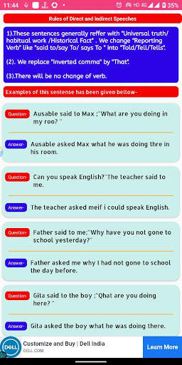 direct indirect speech app screenshot 4