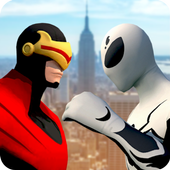 Spider Hero vs X-Hero 3D icon