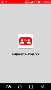 Sub4Sub For YouTube - Free Subscriber For Yt screenshot 1