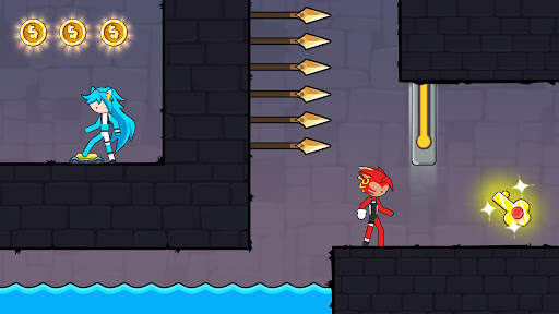 Stickman Red boy and Blue girl screenshot 5