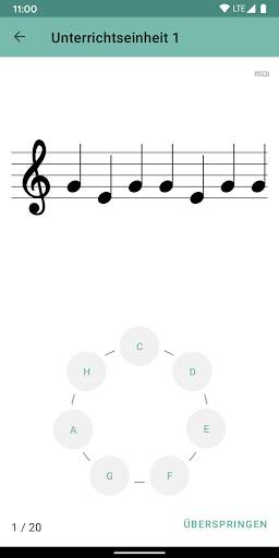 Clefs: Trainer fürs Notenlesen screenshot 3