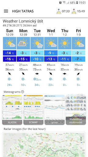 Idem Hore - Počasie a podmienky na horách screenshot 7