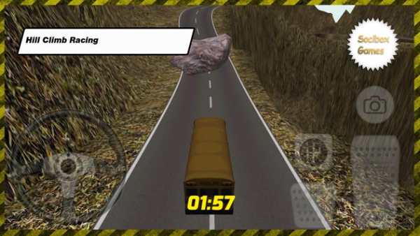 Bus Sekolah Bukit Climb Racing screenshot 1