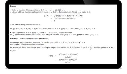 Maths TS : Fonction exponentielle screenshot 10