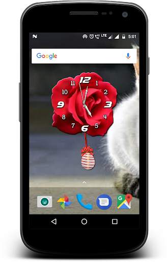 Rose Pendulum Clock Live wallp screenshot 14