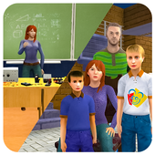 Virtual Mom School Teacher Life Simulator icon