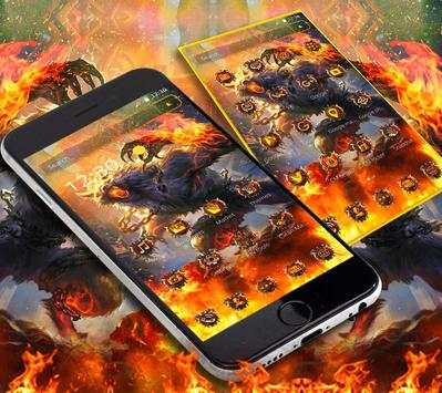 Fire Wolf Launcher Theme 🐺🔥 screenshot 4
