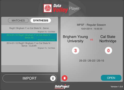 Data Volley 4 Player 1 تصوير الشاشة