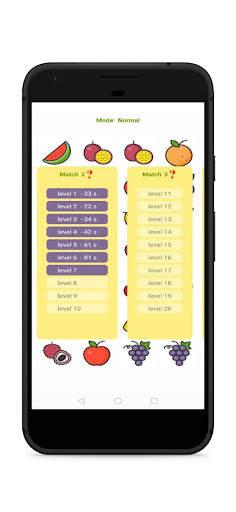 matching fruits memory game screenshot 3