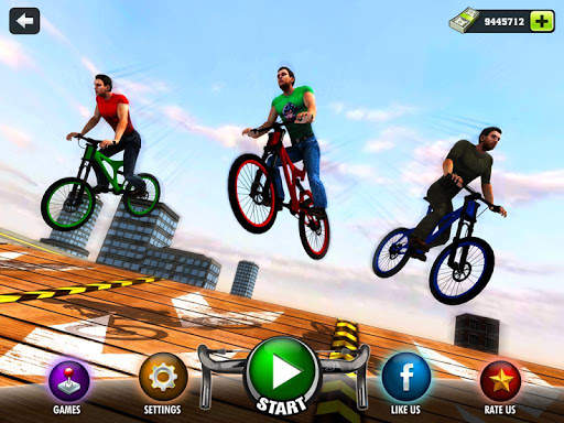 Rooftop Bicycle Stunt Rider 3D screenshot 8