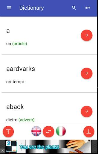 italian, english, dictionary, offline, translator screenshot 1