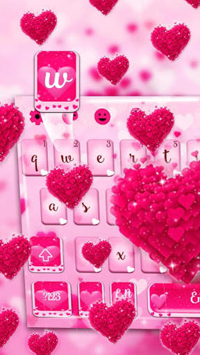 Love Heart Keyboard Theme 2 تصوير الشاشة