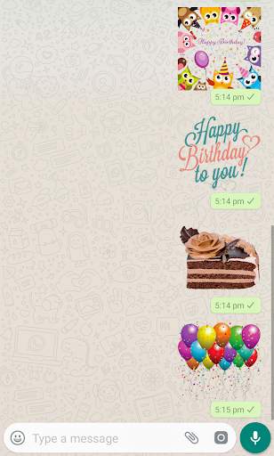 Happy Birthday Stickers 2020 for Whatsapp screenshot 1
