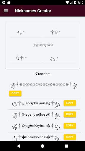 Nickname maker for free Fir3 screenshot 4