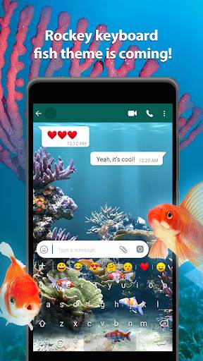 Koi Free Live  3D Fish Keyboard for Rockey screenshot 1