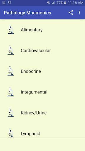 Pathology Mnemonics screenshot 1