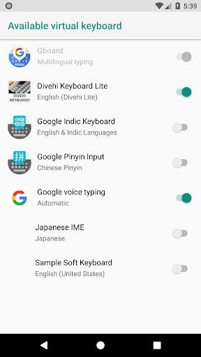 Dhivehi Keyboard Lite screenshot 2