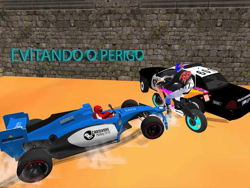 Simulador de fuga de motocicleta - carro e polícia screenshot 4