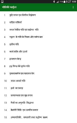 Physics Formulas in Hindi screenshot 4