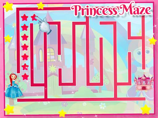 Princess Kids Mazes Girl Games screenshot 1