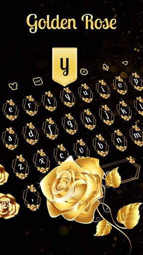 Golden Rose Keyboard स्क्रीनशॉट 2