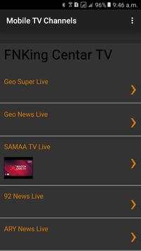 Mobile TV Channels screenshot 1