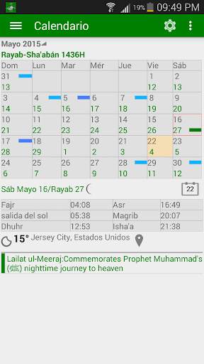 Calendario Islámico screenshot 1